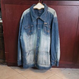 Men's Denim Knockout Jeans Jacket Size 5L